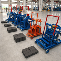 Machine à fabriquer des blocs de ciment creux et pleins, portable, à poussée manuelle, pour la fabrication de briques, plusieurs modèles