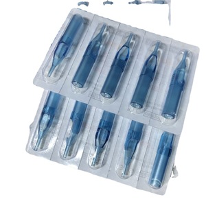 Agujas para tatuajes con puntas azules transparentes de 3.0 mm, consumibles desechables de acero inoxidable para accesorios de máquinas de tatuaje - Product Image 5
