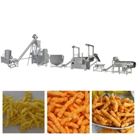 Machine industrielle entièrement automatique fabrication niknaks kurkure prix en inde fromage boucles extrudeuse cheetos faisant la machine