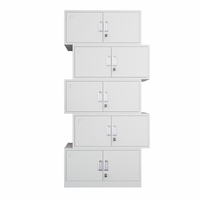 Armoire de classement industrielle en métal blanc facile à assembler avec tiroirs pour bureau à domicile et atelier – Rangement personnalisé