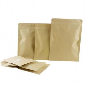 Sacs en papier kraft brun à prix compétitif avec fermeture éclair et sans fenêtre 18x30cm – Pack promotionnel - Product Image 2