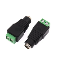 Connecteur d'alimentation CC 48V, prise mâle/femelle, adaptateur barillet 2,1 mm x 5,5 mm pour caméra CCTV, alimentation de bande LED, borne de connexion