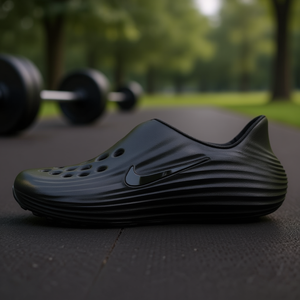 Chaussures de fitness unisexes Nike ReactX Rejuven8 Triple Black, tige en plastique, semelle extérieure en caoutchouc, semelle intermédiaire en EVA, pour l'été - Product Image 2