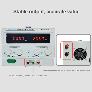 LONGWEI 60V 20A 가변형 1200W LW6020KD 배터리 충전 기능 포함 조절 가능 스위칭 <span class=keywords><strong>DC</strong></span> 전원 공급 장치 - Product Image 6