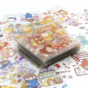 Étiquettes autocollantes personnalisées en vinyle imperméable, formes spéciales A4 A5 A6, feuilles mates transparentes, impression de stickers découpés à la forme - Product Image 4