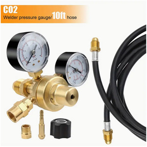 Kit de régulateur de soudage avec deux manomètres 0-15 Psi, débitmètre d'argon et de dioxyde de carbone CGA580 pour soudage MIG TIG - Product Image 5