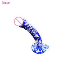 Sexbay Godemiché vibrant en silicone à ventouse, motif monstre extraterrestre, couleur personnalisable, souple, 100% étanche, écologique, jouet pour adultes