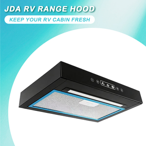 Hotte de cuisine JDA RV 12V 24V, commande tactile fine, éclairage LED, en acier inoxydable, extracteur d'air 387mm pour <span class=keywords><strong>camping</strong></span>-<span class=keywords><strong>car</strong></span>, caravane, motorhome, remorque - Product Image 4