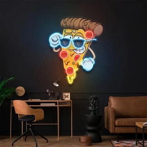 Letrero de neón LED personalizado diseño de logotipo de negocio de tienda pizzería letrero iluminado LED para decoración de pared de tienda - Product Image 4