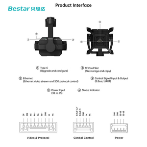 ZT30 Optical Four Sensors 4K 8MP 180X Hybrid 30X Gimbal <b>Camera</b> High-Accuracy 3-Axis <b>Stabilization</b> Fix Drones ABS - Product Image 4