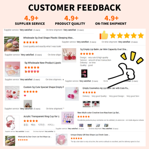 Kemasan Krim Grosir 5g, Stoples Plastik Bulat Kosong Custom, Kemasan Perawatan Kulit, Wadah Krim Mata, Lipstik, <span class=keywords><strong>Lip</strong></span> <span class=keywords><strong>Balm</strong></span> - Product Image 6