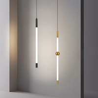 Lampe de ligne Led rotative Lampe de chevet Escaliers Applique murale Salon Fond Restaurants Applique murale en fer