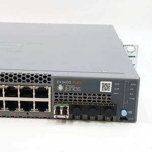 Commutateur réseau original EX3400-48P 48 ports 10/100/1000BASE-T (48 ports PoE+) avec 4 ports SFP+ et 2 ports QSFP+ pour liaisons montantes - Product Image 2