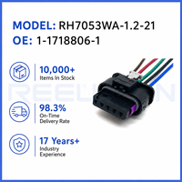 Connecteur automobile étanche MCON 1,2 mm à 5 broches avec faisceau de câblage pour capteur MAF VW Audi, référence 7053WA-1.2-21 1-1718806-1