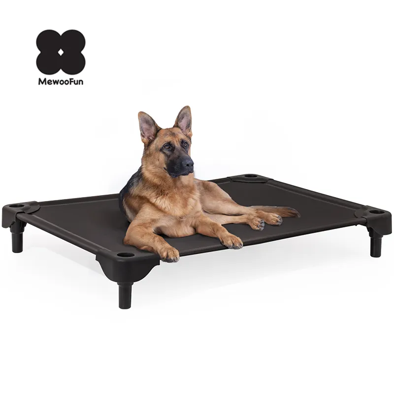 MewooFun Cama de verano para perros Cama elevada impermeable para exteriores Cama elevada portátil para mascotas Cama de viaje para perros