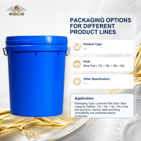 Cubo de Plástico Vacío para Envasado de Lubricantes 13L / 16L / 18L / 20L, Color Personalizado, OEM, Marca Privada
