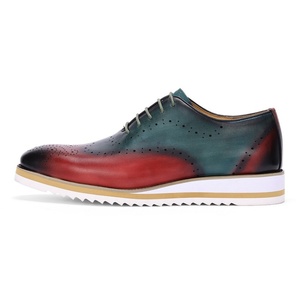 Chaussures en cuir véritable haut de gamme pour hommes, style britannique, à lacets, respirantes et imperméables, chaussures décontractées pour l'été - Product Image 3