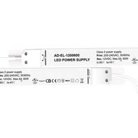 Adaptateur LED mince intégré Edgelight, vente directe usine, pour caisson lumineux publicitaire simple, 12V 60W, entrée AC200-240V