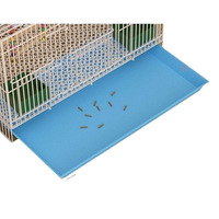 Ensemble de cages à oiseaux en métal de taille moyenne pour perruches et mynas, pliables, style villa de luxe