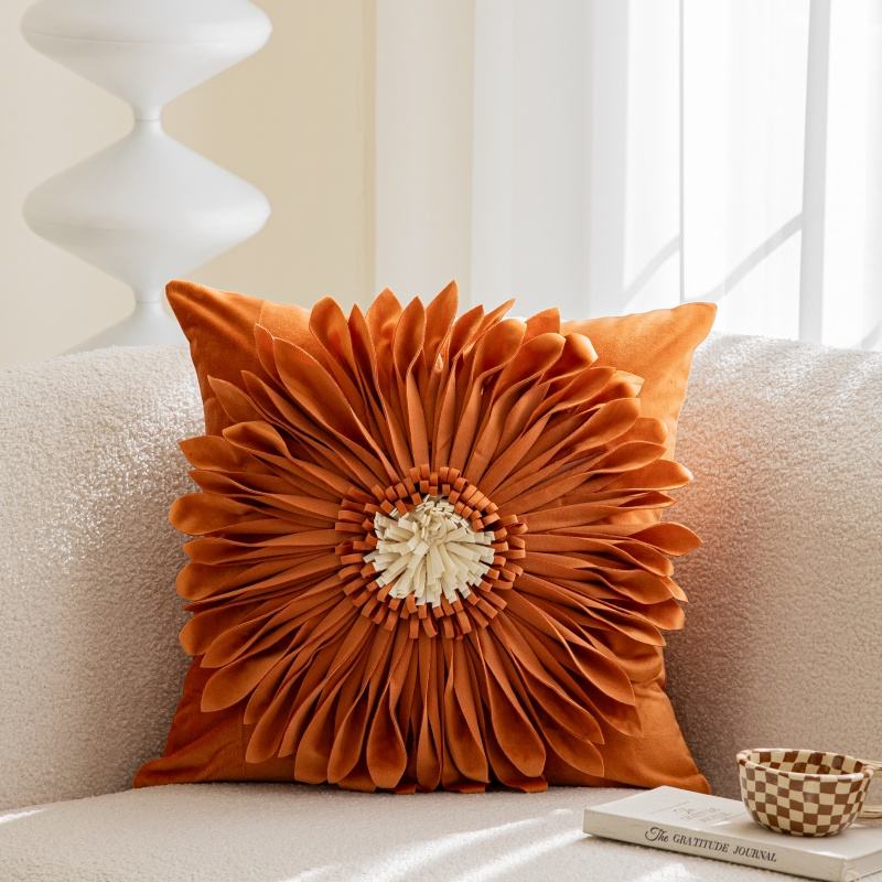 Orange flower square 45x45cm