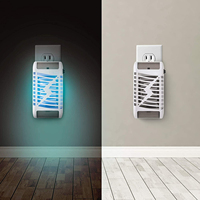 Nouvelle Lampe Piège Anti-Insectes Électrique UV LED pour Moustiques et Acariens, Alimentée par Piles avec Grilles Métalliques