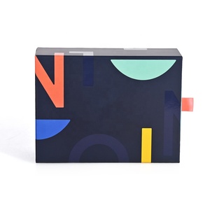 Wholesale Custom Sliding Drawer Gift Box Digital Printed Rigid <b>Cardboard</b> Packaging Box with Ribbon for Luxury Gifts - Product Image 1