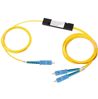 Splitter FBT 1*2 dengan Rasio Kopling 1:99 hingga 50:50 Single Mode 1310/1550nm untuk Jaringan POE TCP GSM FTTX