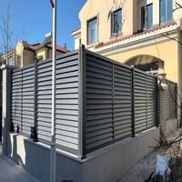 Volets en aluminium blanc horizontaux modernes sur mesure View Mate, réglables, écologiques, pour clôtures extérieures, résistants à la corrosion