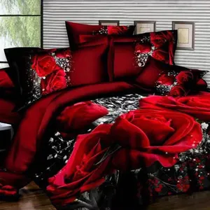 Conjunto de edredón grande de seda de microfibra, textiles para el hogar, Negro, Rojo, rosa, novedad de verano, gran oferta, 2022
