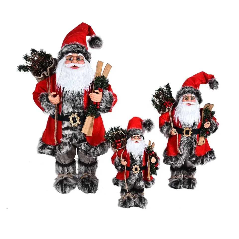 인기있는 산타 클로스 크리스마스 장난감 수공예 선물 휴일 가정 장식 값싼 물건 장식 크리스마스 산타 클로스 인형