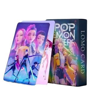 Manufacturer 55pcs/Box Demon Hunter Lomo Postcards Kpop Cartoon Movie Merch Durable Digital Printing Paper Promotional Gift Card