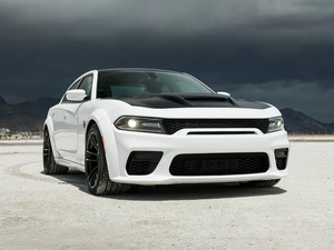 Kit carrosserie aérodynamique complet de style HNS en ABS pour <span class=keywords><strong>Dodge</strong></span> Charger <span class=keywords><strong>SRT</strong></span> Widebody <span class=keywords><strong>2021</strong></span>+ - Lèvre avant, jupes latérales, lèvre arrière, spoiler - Vente en gros - Product Image 4