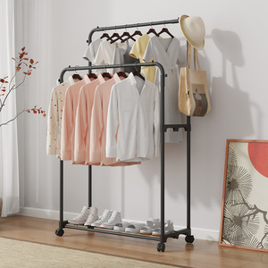 Giá treo quần áo đơn giản, giá để đồ di động, giá trưng bày quần áo phòng ngủ, giá để giày đa năng - Product Image 3