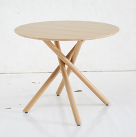 Table à manger portable et facile à transporter pour petits appartements, pieds en noyer, design économique