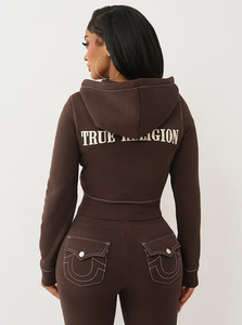 C0987 Completo Sportivo da <span class=keywords><strong>Donna</strong></span> alla Moda con Ricamo di Lettere <span class=keywords><strong>Sexy</strong></span> per il Tempo Libero all'Aperto - Product Image 5