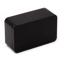 Boîte à thé rectangulaire en métal noir, emballage cadeau, prix direct usine