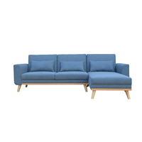 Modernes Design L-förmiges Eck-Memory-Foam-Sofa-Set für Wohnzimmer Stoffbezug Amerikanische Polsterung Schlafsofa