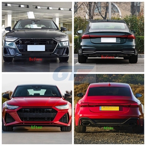 ชุดแต่งกันชนหน้า/หลังสไตล์ <span class=keywords><strong>RS</strong></span> สำหรับ <span class=keywords><strong>Audi</strong></span> A7 S7 RS7 พร้อมช่องตัดสำหรับไฟตัดหมอก วัสดุ PP รุ่นปี 2019-2024 - Product Image 6