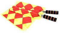 Sac de rangement pour drapeaux d'arbitre de football, accessoires d'entraînement de football, drapeaux d'arbitre carrés en forme de losange