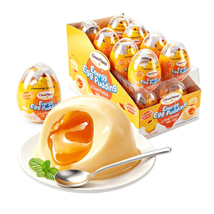 Clever Mama 65g, Pudín de Huevo con Forma de Dibujo Animado, Bajo en Grasa, Certificado Halal, Sabor Caramelo Transparente, Cremoso y con Núcleo Derretido, Nuevo - Product Image 1