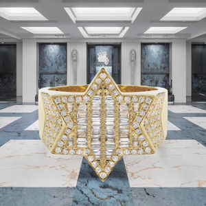 Anillo de Plata 925 Chapado en Oro con Perla de Agua Dulce y Diamante de Corte Brillante con Engaste de Puntas, Estilo Moderno 2024, Ideal para Fiestas - Product Image 3