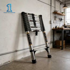 <span class=keywords><strong>Escalera</strong></span> Telescópica Plegable de Acero Inoxidable Industrial de 4.7 Metros para Uso Doméstico - Product Image 5