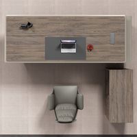 Bureau administratif en forme de L de luxe haut de gamme moderne