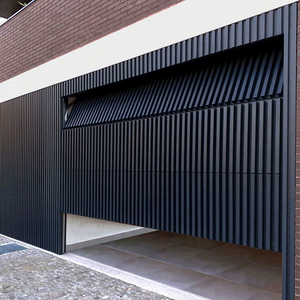 Maison australienne <span class=keywords><strong>de</strong></span> luxe à montage encastré électrique aspect bois Grain 16X7 Batten sectionnel <span class=keywords><strong>porte</strong></span> <span class=keywords><strong>de</strong></span> <span class=keywords><strong>garage</strong></span> moderne - Product Image 1