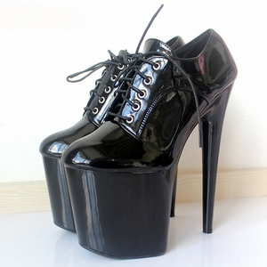 Tacchi alti bianchi da 20 cm con tacco sottile, per banchetti, sfilate di moda, scarpe da donna primaverili e autunnali. - Product Image 1
