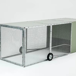 <span class=keywords><strong>Poulailler</strong></span> mobile portable galvanisé anti-renards avec roues pour jardin - Product Image 1