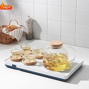Multifunctional Square Rack Plastic Dish Drain Rack Large Sink Drying Drainable Tray Kitchen Storage Drip Tray