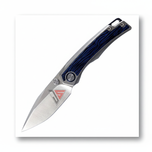 Cuchillo de bolsillo plegable de acero inoxidable afilado OEM/ODM hecho de hoja de acero inoxidable, mango de titanio - Product Image 1