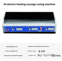 Équipement professionnel pour en-cas, machine à hot-dogs automatique électrique à rouleaux en acier inoxydable 8 16 24, machine à hot-dogs 110v 220v
