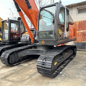 Excavatrice hydraulique sur chenilles Hitachi ZX240 d'occasion à vendre, faible usure, moteur, pompe et PLC d'origine pour le nettoyage de boues et la construction - Product Image 2